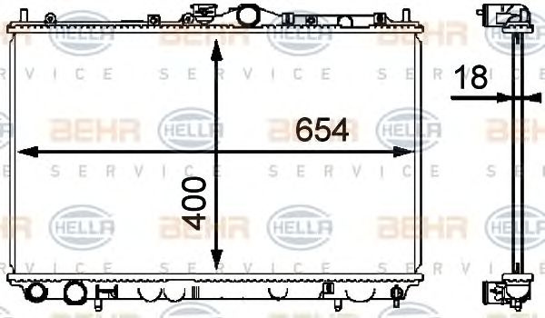 Radiator racire motor MITSUBISHI CARISMA (DA_) - C