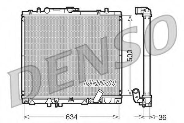 Radiator, racire motor MITSUBISHI COLT/RODEO (K7_T, K6_T), MITSUBISHI G-WAGON (K90) - DENSO DRM45020