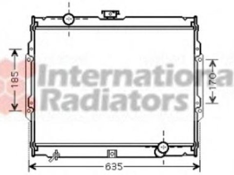 Radiator, racire motor MITSUBISHI GALLOPER (JK-01), HYUNDAI GALLOPER II (JK-01) - VAN WEZEL 82002108