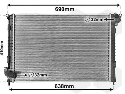 Radiator, racire motor MTR 06002314