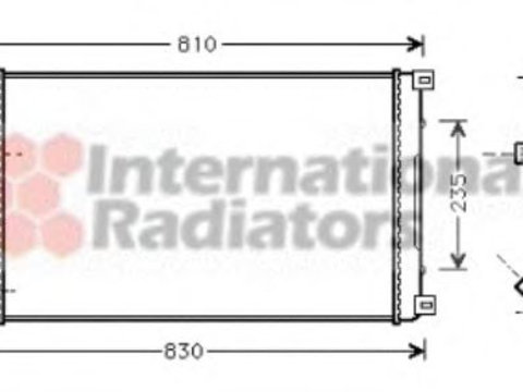 Radiator, racire motor NISSAN INTERSTAR bus (X70) (2002 - 2016) VAN WEZEL 43002276 piesa NOUA