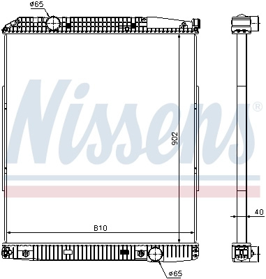 Radiator racire motor Nissens MERCEDES-BENZ ACTROS