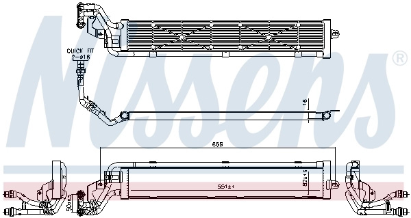Radiator racire motor Nissens SEAT TARRACO (KN2) 2021-2025 - 606268