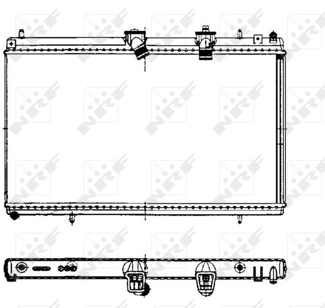 Radiator, racire motor NRF 50442 pentru CITROEN C8 (EA_, EB_) 2006-2012
