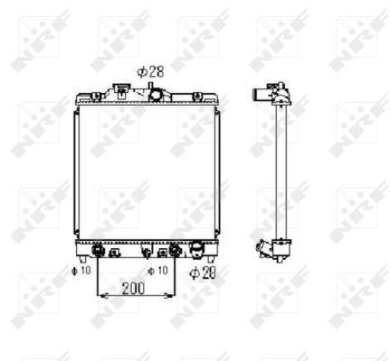 Radiator, racire motor NRF 516356