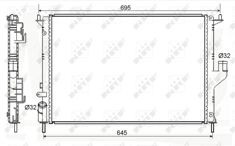 Radiator, racire motor NRF 53118A la DACIA LOGAN MCV (KS_) 2007 2008 2009 2010 2011 2012 2013 2014 2015