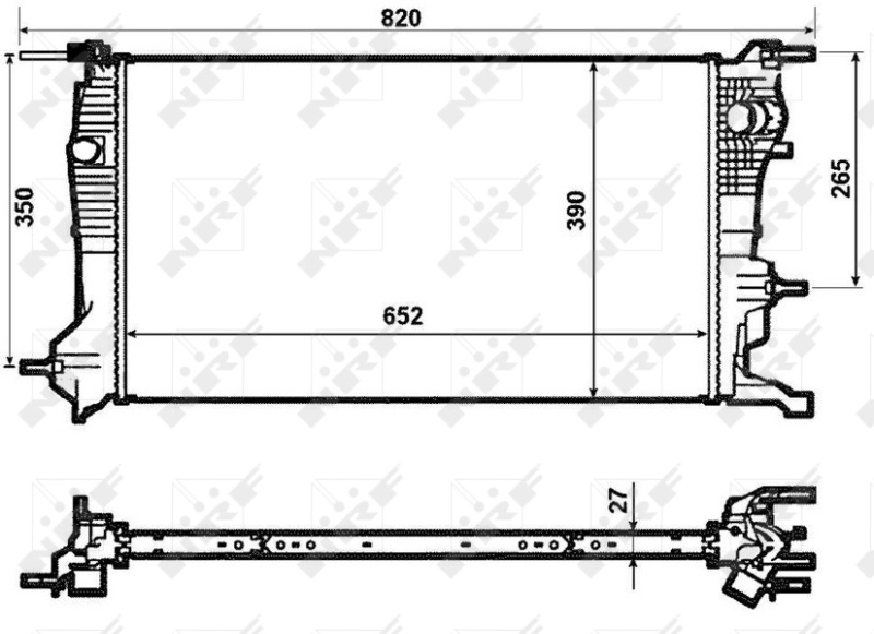 Radiator, racire motor NRF 53964 pentru RENAULT FLUENCE (L3_) 2010-2019