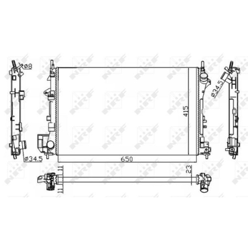Radiator racire motor Nrf 58203A