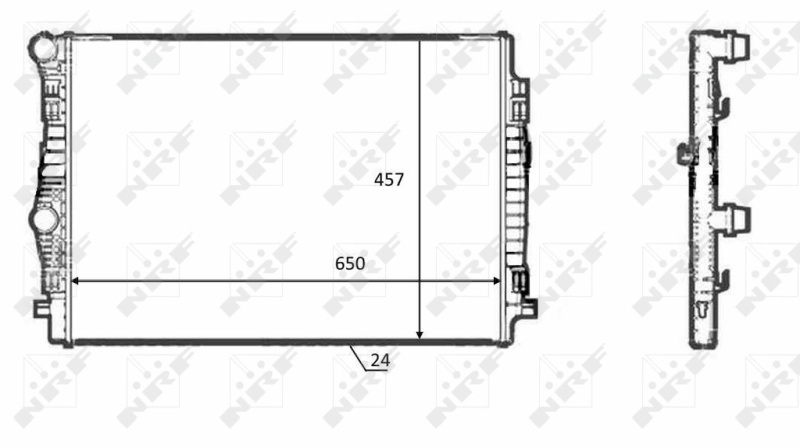 Radiator, racire motor NRF 58392 pentru VW TOURAN VAN (5T1) 2020 2021 2022 2023 2024 2025