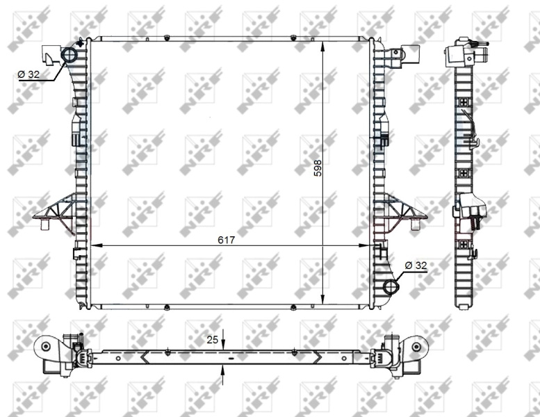 Radiator, racire motor NRF 59145 pentru VW AMAROK 