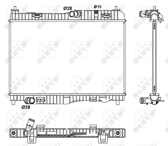 Radiator racire motor NRF FORD FIESTA VI