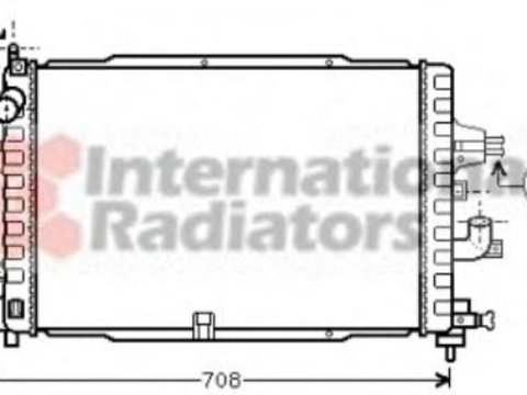 Radiator, racire motor OPEL ASTRA H (L48), OPEL ASTRA H combi (L35), OPEL ASTRA H Sport Hatch (L08) - VAN WEZEL 37002364