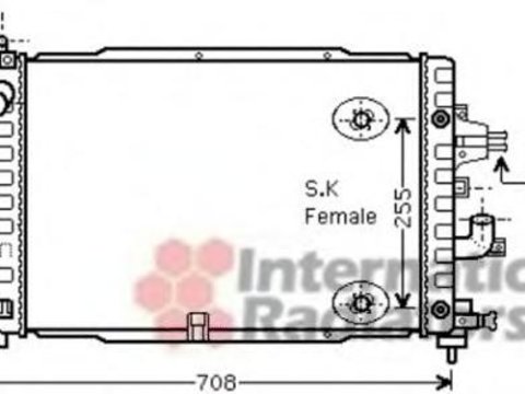 Radiator, racire motor OPEL ASTRA H (L48), OPEL ASTRA H combi (L35), OPEL ASTRA H Sport Hatch (L08) - VAN WEZEL 37002467