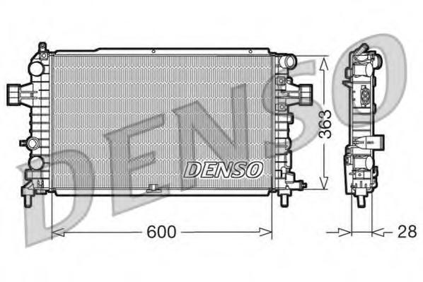 Radiator, racire motor OPEL ASTRA H (L48), OPEL ASTRA H combi (L35), VAUXHALL ASTRA Mk V (H) hatchback - DENSO DRM20105