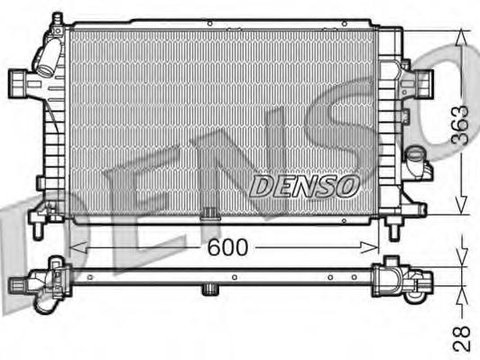 Radiator, racire motor OPEL ASTRA H (L48), OPEL ASTRA H combi (L35), VAUXHALL ASTRA Mk V (H) hatchback - DENSO DRM20100