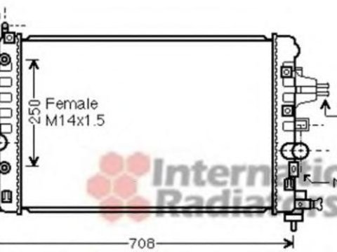 Radiator, racire motor OPEL ASTRA H (L48), OPEL ASTRA H combi (L35), OPEL ASTRA H Sport Hatch (L08) - VAN WEZEL 37002482