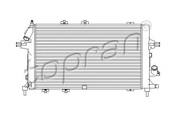 Radiator, racire motor OPEL ASTRA H Van (L70) (2004 - 2016) TOPRAN 207 810