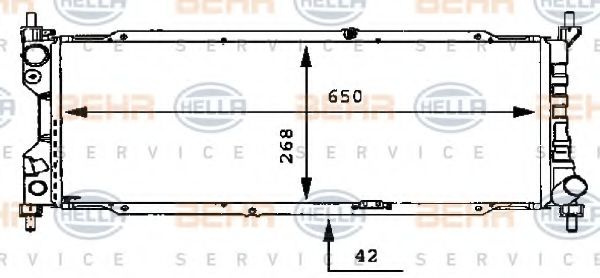 Radiator, racire motor OPEL COMBO (71_) (1994 - 20