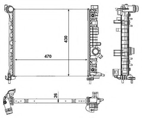 Radiator, racire motor OPEL MERIVA B (2010 - 2016)