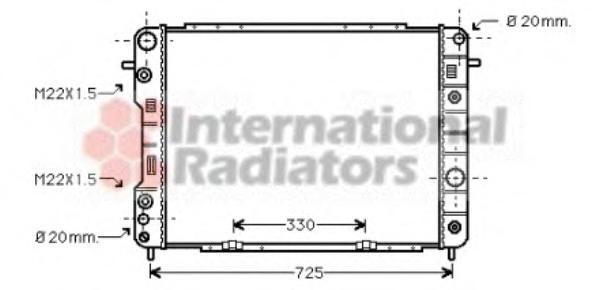 Radiator, racire motor OPEL OMEGA B combi (21_, 22_, 23_), OPEL OMEGA B (25_, 26_, 27_) - VAN WEZEL 37002199