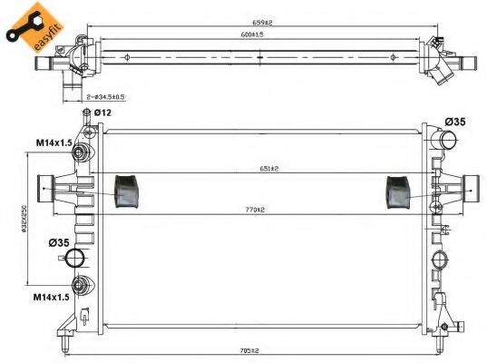 Radiator, racire motor OPEL ZAFIRA A (F75_) (1999 