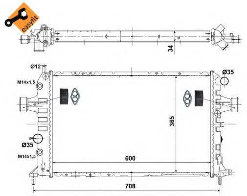 Radiator, racire motor OPEL ZAFIRA A (F75_) (1999 
