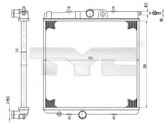 Radiator, racire motor PEUGEOT 206 hatchback (2A/C