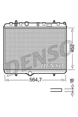 Radiator racire motor # Peugeot 208 2013 2014 2015 2016 2017 2018 2019 2020 2021 2022 2023 2024 2025 # DRM21055 # DENSO