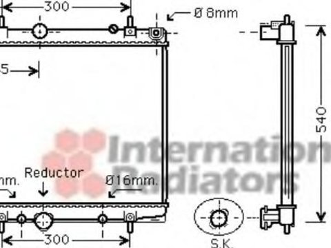 Radiator, racire motor PEUGEOT 807 (E), Citroen C8 (EA_, EB_), LANCIA PHEDRA (179) - VAN WEZEL 40002277