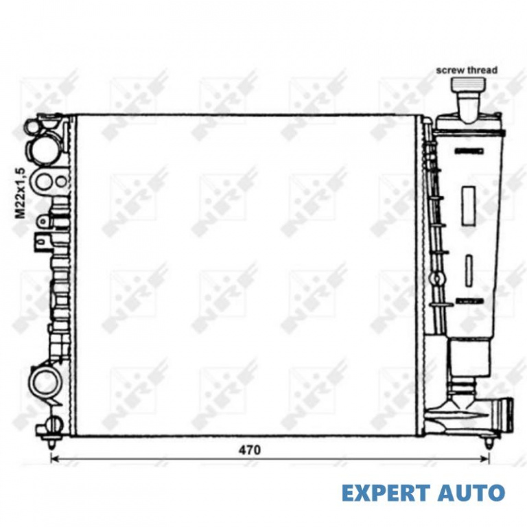 Radiator, racire motor Peugeot EXPERT platou / sasiu (223) 1995-2016 #8 09002077