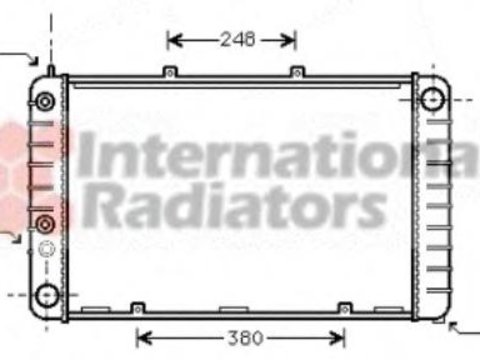 Radiator, racire motor PORSCHE 928 - VAN WEZEL 74002010