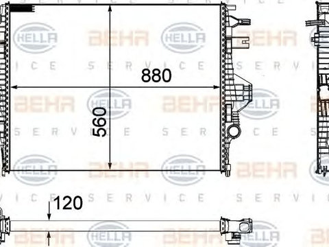 Radiator racire motor PORSCHE CARRERA GT - Cod intern: W20090096 - LIVRARE DIN STOC in 24 ore!!!