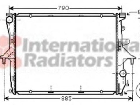 Radiator, racire motor PORSCHE CAYENNE (955), VW TOUAREG (7LA, 7L6, 7L7), AUDI Q7 (4L) - VAN WEZEL 58002214