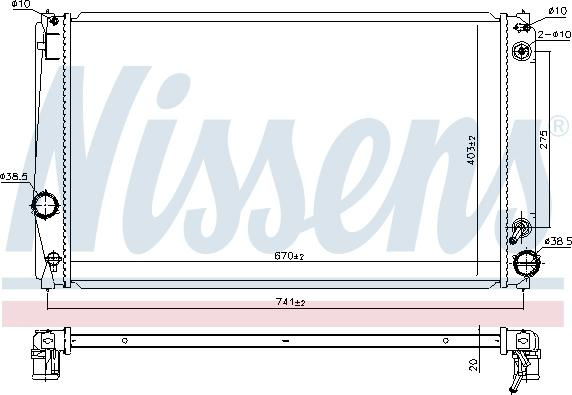 Radiator. racire motor Radiator motor Automat se potrivește. TOYOTA RAV 4 III 2.0-2.4 TOYOTA RAV 4 III (_A3_), Crossover, 06.2005 - 08.2014 Nissens 646843