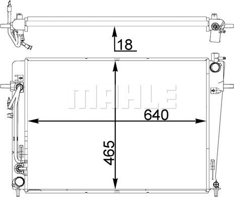 Radiator. racire motor Radiator motor Automat-Manu