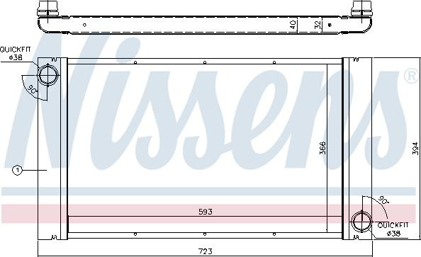 Radiator. racire motor Radiator motor cu primele elemente potrivite se potrivește. BMW 5 E60 5 E61 2.0 d-2.5D-3.0 d BMW 5 - V (E60), Sedan, 12.2001 - 03.2010 Nissens 60765