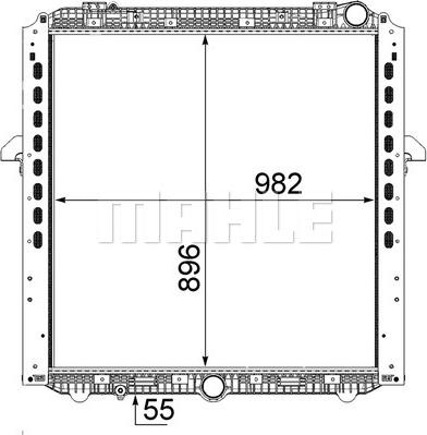 Radiator. racire motor Radiator motor cu rama se p