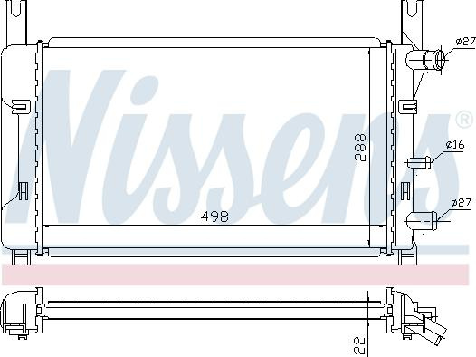 Radiator. racire motor Radiator motor Manual se potrivește. FORD FIESTA III FIESTA-HATCHBACK FIESTA-MINIVAN 1.0-1.1-1.3 FORD FIESTA III (GFJ), Hatchback, 01.1989 - 01.1997 Nissens 62121A