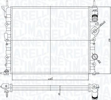 Radiator. racire motor Radiator motor Manual se potrivește. DACIA LOGAN LOGAN EXPRESS LOGAN MCV SOLENZA NISSAN KUBISTAR RENAULT RENAULT MEGANE I Grandtour (KA0/1_), Turism, 03.1999 - 08.2003 Magneti Marelli 350213194700