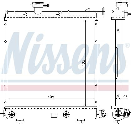 Radiator. racire motor Radiator motor se potrivește. CHRYSLER VOYAGER I VOYAGER II 2.5-3.0-3.3 CHRYSLER VOYAGER I (AS), Dubita, 08.1984 - 09.1990 Nissens 60979