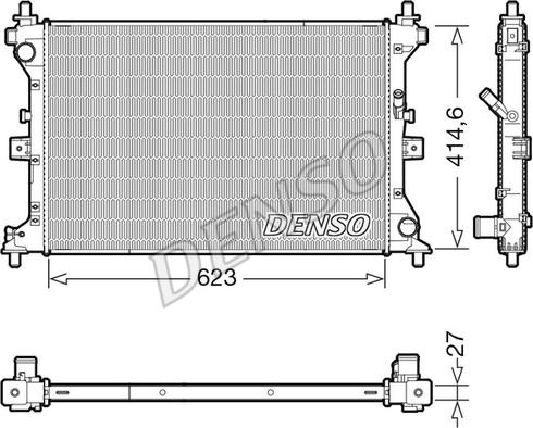 Radiator. racire motor Radiator motor se potrivește. SUZUKI SX4 S-CROSS VITARA 1.6 d SUZUKI VITARA (LY), Crossover, 02.2015 - Denso DRM47039