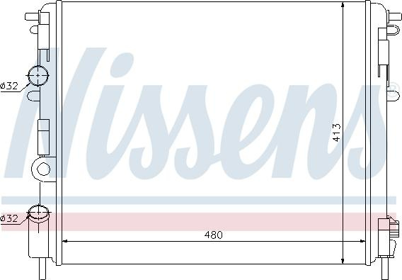 Radiator. racire motor Radiator motor se potrivește. DACIA LOGAN LOGAN EXPRESS LOGAN MCV SANDERO SOLENZA NISSAN KUBISTAR RENAULT RENAULT THALIA I (LB_), Sedan, 02.1998 - Nissens 63809