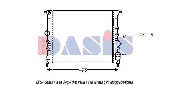 Radiator, racire motor RENAULT CLIO (B/C57_, 5/357_) - AKS DASIS 180820N