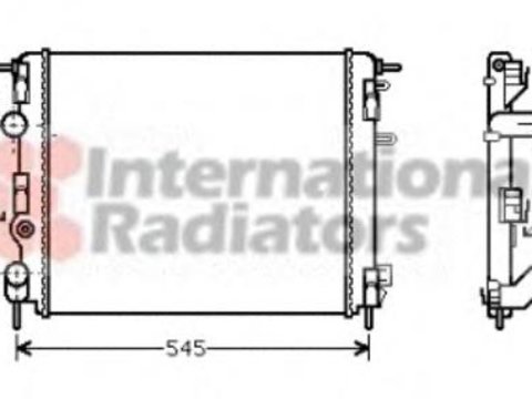 Radiator, racire motor RENAULT CLIO Mk II (BB0/1/2_, CB0/1/2_), RENAULT CLIO II caroserie (SB0/1/2_), RENAULT SYMBOL I (LB0/1/2_) - VAN WEZEL 43002302