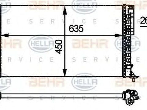 Radiator racire motor RENAULT Espace III (JE) (An fabricatie 02.1999 - 10.2002, 98 CP, Diesel) - Cod intern: W20090850 - LIVRARE DIN STOC in 24 ore!!!