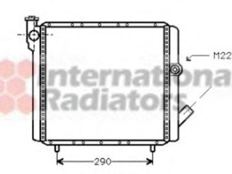 Radiator, racire motor RENAULT EXTRA caroserie (F40_, G40_), RENAULT ENCORE (B/C37_), RENAULT SUPER 5 (B/C40_) - VAN WEZEL 43002070