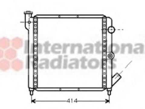 Radiator, racire motor RENAULT EXTRA caroserie (F40_, G40_), RENAULT ENCORE (B/C37_), RENAULT LE CAR (122_) - VAN WEZEL 43002063