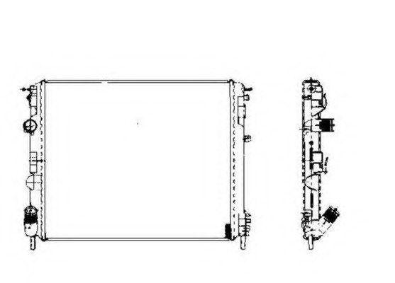 Radiator racire motor # Renault Logan 2007 2008 20