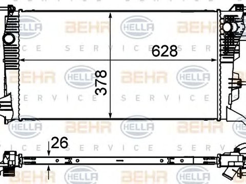 Radiator racire motor RENAULT MEGANE III 08- SCENIC 09- - Cod intern: W20090608 - LIVRARE DIN STOC in 24 ore!!!