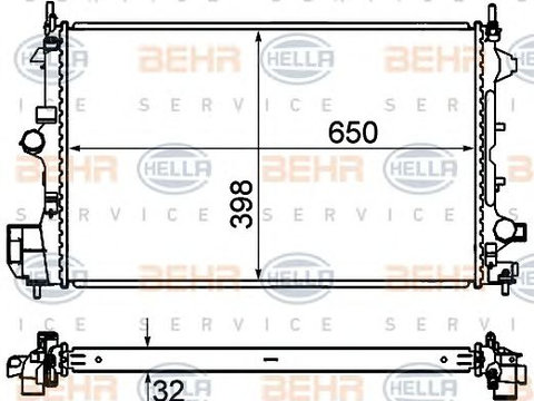 Radiator racire motor SAAB 9-3 (YS3F) - Cod intern: W20006631 - LIVRARE DIN STOC in 24 ore!!!